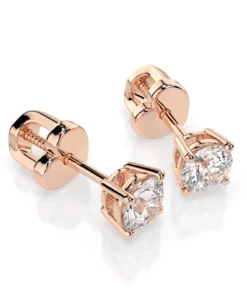 Solitaire Butterfly Earring (Round), 0.5 ct — 102-10012/1(4.0) - Image 9