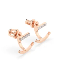 Minimalism Earring (Round), 0.15 ct — 102-10084 - Image 8