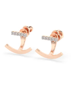Minimalism Earring (Round), 0.15 ct — 102-10084 - Image 9