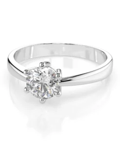 Solitaire Ring (Round), 0.4 ct — 101-10151(4.7) - Image 3