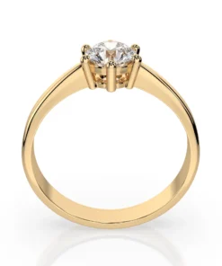 Solitaire Ring (Round), 0.4 ct — 101-10151(4.7) - Image 5