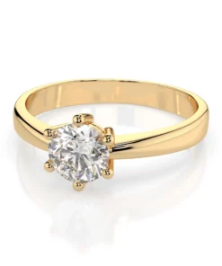 Solitaire Ring (Round), 0.4 ct — 101-10151(4.7) - Image 6