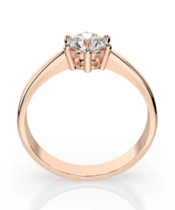 Solitaire Ring (Round), 0.4 ct — 101-10151(4.7) - Image 8