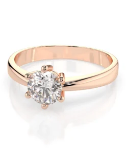 Solitaire Ring (Round), 0.4 ct — 101-10151(4.7) - Image 9