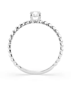 Alternative view of Solitaire Ring (Round), 0.3 ct — 101-10038(4.2)