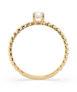 Solitaire Ring (Round), 0.3 ct — 101-10038(4.2) - Image 5