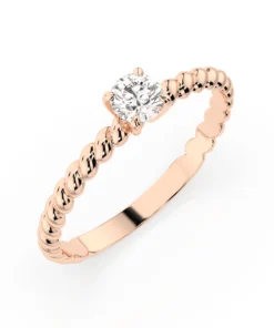 Solitaire Ring (Round), 0.3 ct — 101-10038(4.2) - Image 7