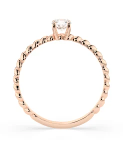 Solitaire Ring (Round), 0.3 ct — 101-10038(4.2) - Image 8