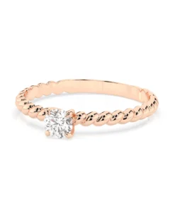 Solitaire Ring (Round), 0.3 ct — 101-10038(4.2) - Image 9