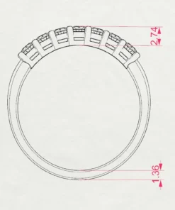 Eternity Ring (Round), 0.42 ct — 101-10098(2.5) - Image 11