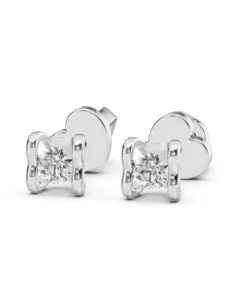 Alternative view of Solitaire Butterfly Earring (Round), 0.2 ct — 102-10013/2(3.0)