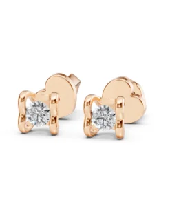 Solitaire Butterfly Earring (Round), 0.2 ct — 102-10013/2(3.0) - Image 8