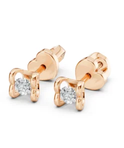Solitaire Butterfly Earring (Round), 0.2 ct — 102-10013/2(3.0) - Image 9