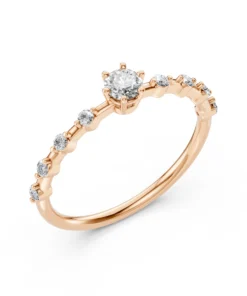 Solitaire Eternity Ring (Round), 0.2 ct — 101-10144(3.7) - Image 7