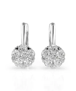 Illusion Earring (Round), 0.3 ct — 102-10015/1(3.4)