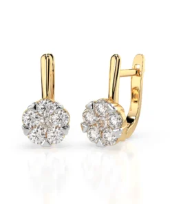 Illusion Earring (Round), 0.3 ct — 102-10015/1(3.4) - Image 6