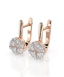 Illusion Earring (Round), 0.3 ct — 102-10015/1(3.4) - Image 8