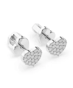 Alternative view of Illusion Earring (Round), 0.18 ct — 102-10097