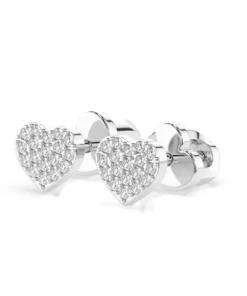 Illusion Earring (Round), 0.18 ct — 102-10097 - Image 3