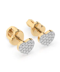 Illusion Earring (Round), 0.18 ct — 102-10097 - Image 5