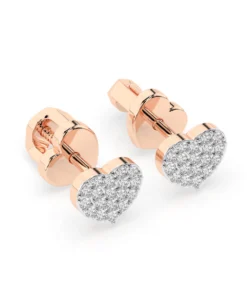 Illusion Earring (Round), 0.18 ct — 102-10097 - Image 8