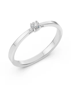Solitaire Ring (Round), 0.06 ct — 101-10012/1(2.5)