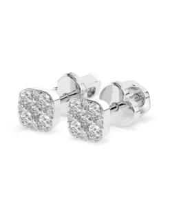 Illusion Earring (Round), 0.06 ct — 102-10107 - Image 3