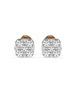 Illusion Earring (Round), 0.06 ct — 102-10107 - Image 4
