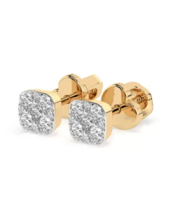Illusion Earring (Round), 0.06 ct — 102-10107 - Image 6