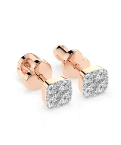Illusion Earring (Round), 0.06 ct — 102-10107 - Image 8
