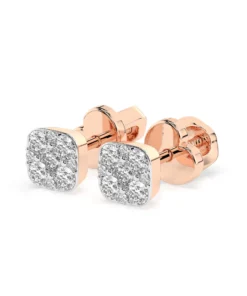 Illusion Earring (Round), 0.06 ct — 102-10107 - Image 9