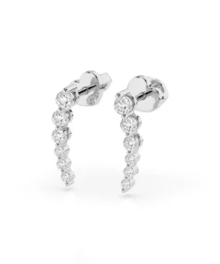 Alternative view of Eternity Earring (Round), 0.09 ct — 102-10030