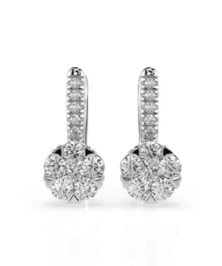 Illusion Earring (Round), 0.2 ct — 102-10015/4(3.0)