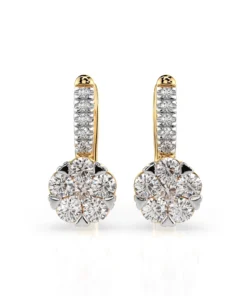 Illusion Earring (Round), 0.2 ct — 102-10015/4(3.0) - Image 4