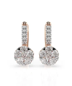 Illusion Earring (Round), 0.2 ct — 102-10015/4(3.0) - Image 7