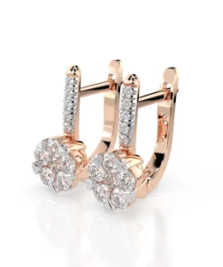 Illusion Earring (Round), 0.2 ct — 102-10015/4(3.0) - Image 8