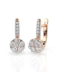 Illusion Earring (Round), 0.2 ct — 102-10015/4(3.0) - Image 9