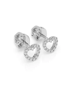 Alternative view of Minimalism Earring (Round), 0.14 ct — 102-10028