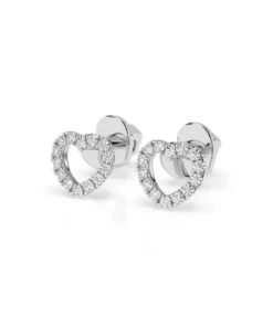 Minimalism Earring (Round), 0.14 ct — 102-10028 - Image 3