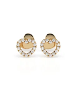 Minimalism Earring (Round), 0.14 ct — 102-10028 - Image 4