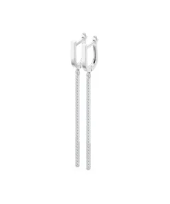 Minimalism Earring, 0.38 ct — 102-10129/2 - Image 3