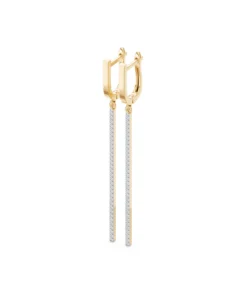 Minimalism Earring, 0.38 ct — 102-10129/2 - Image 6