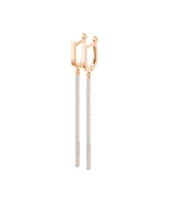 Minimalism Earring, 0.38 ct — 102-10129/2 - Image 9