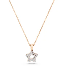 Minimalism Necklace (Round), 0.08 ct — 104-10078 - Image 9