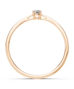 Solitaire Ring (Round), 0.06 ct — 101-10012/1(2.5) - Image 8