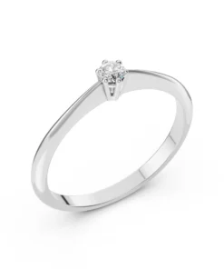 Solitaire Ring (Round), 0.15 ct — 101-10027(3.4)