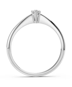 Solitaire Ring (Round), 0.15 ct — 101-10027(3.4) - Image 2