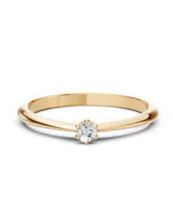 Solitaire Ring (Round), 0.15 ct — 101-10027(3.4) - Image 6