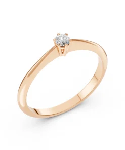 Solitaire Ring (Round), 0.15 ct — 101-10027(3.4) - Image 7
