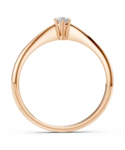 Solitaire Ring (Round), 0.15 ct — 101-10027(3.4) - Image 8